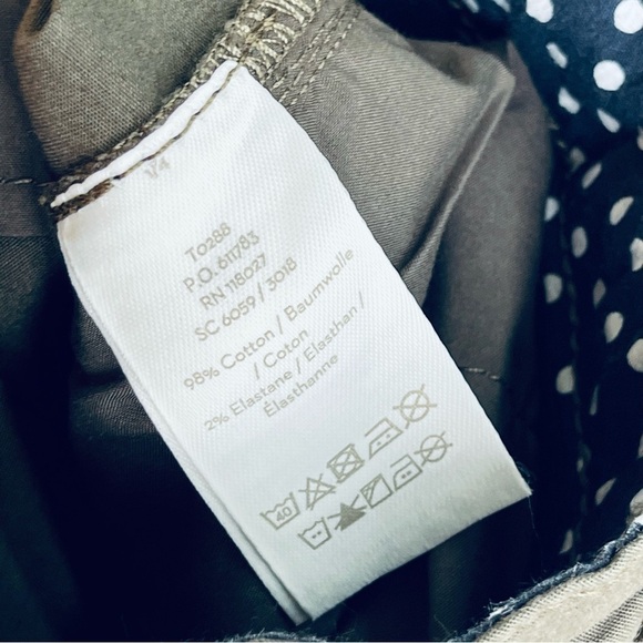 BODEN Wideleg Crop Green Button Pants Chino Slacks Khakis size 6 US women’s - Picture 4 of 11